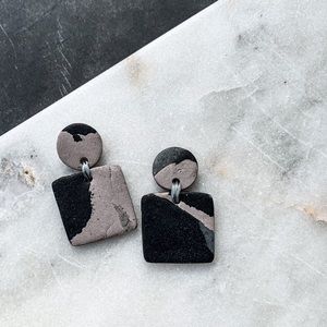 Polymer Clay Earrings 🖤